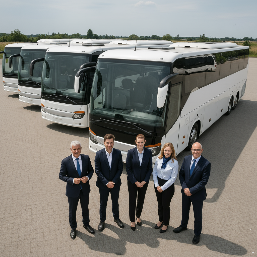 Belgium Buses modern coach and minibus fleet in Belgium